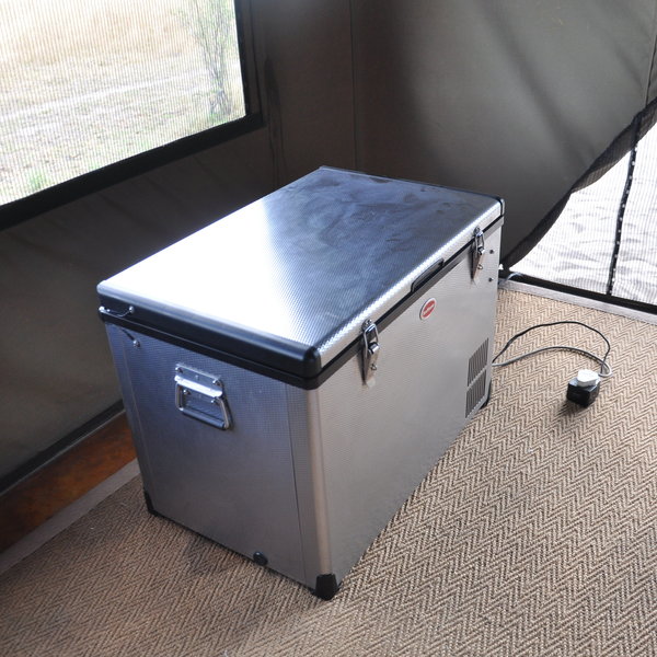 ...and there is also a small fridge.