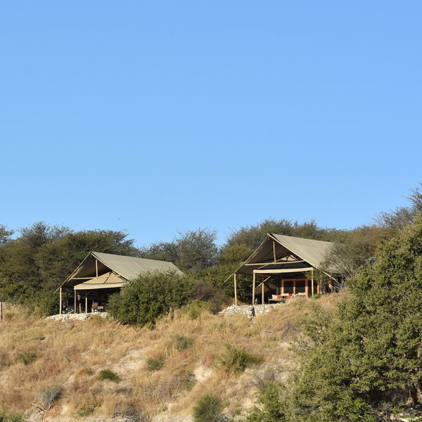Each of the large meru-style tent were recently refurbished...