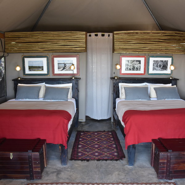 Inside the tents are very comfortable...