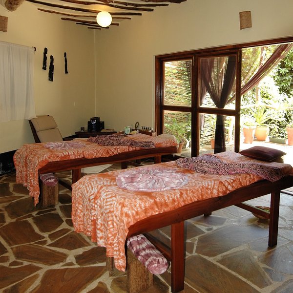 You can indulge in a massage at the tranquil spa...