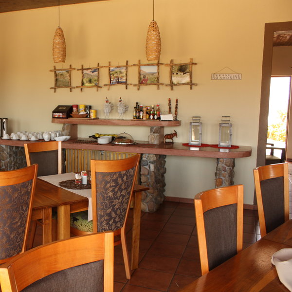 ...and is a nice setting to enjoy the meals prepared by the lodges kitchen...