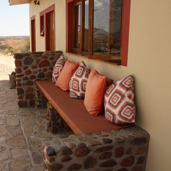 ...including comfortable seats in the shade...