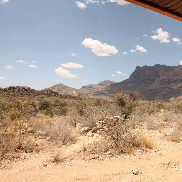 ...you can even sit outside and enjoy the view.