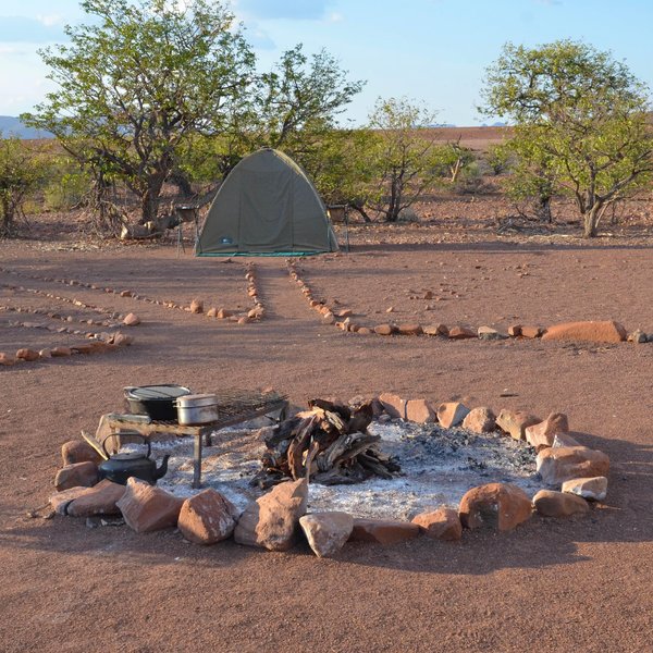 The Palmwag Sleep-out is a simple camping experience...
