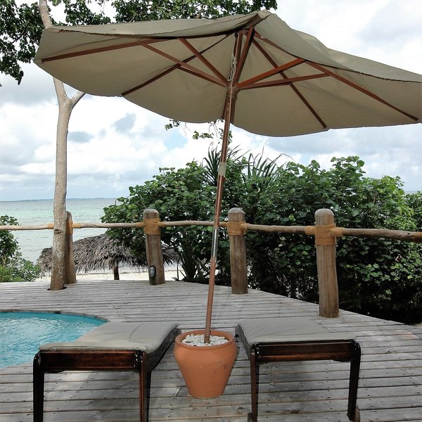 ... where you can relax on one of the sun loungers...