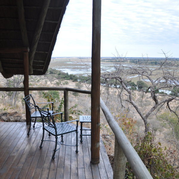 Each chalet also has a table and chairs, to look out over the great view.