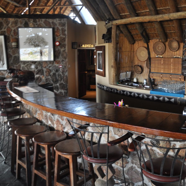 There is also a large bar...