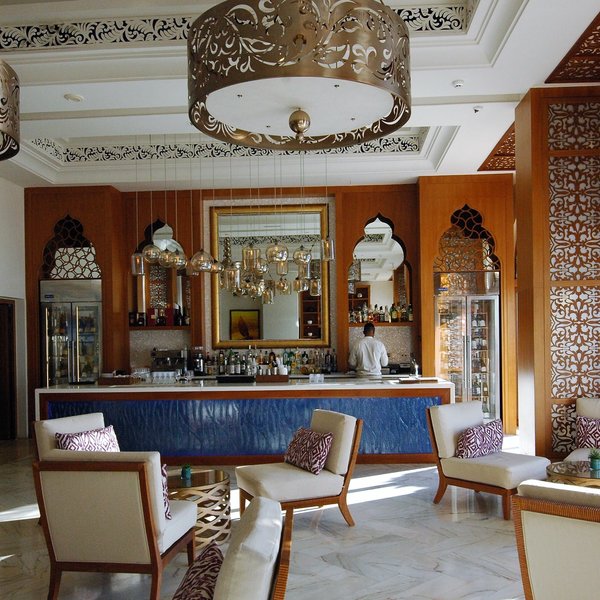 ... or a drink from the stylish bar.