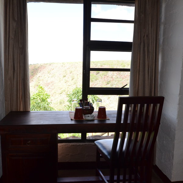 Each chalet has a desk …
