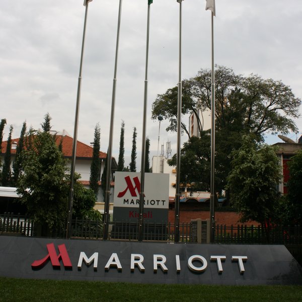 The Marriott is a smart international hotel in the centre of Kigali.