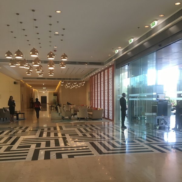 The Kigali Marriott has a spacious, modern interior…