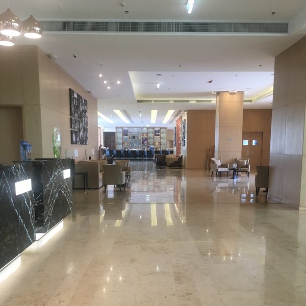 … with a vast atrium…