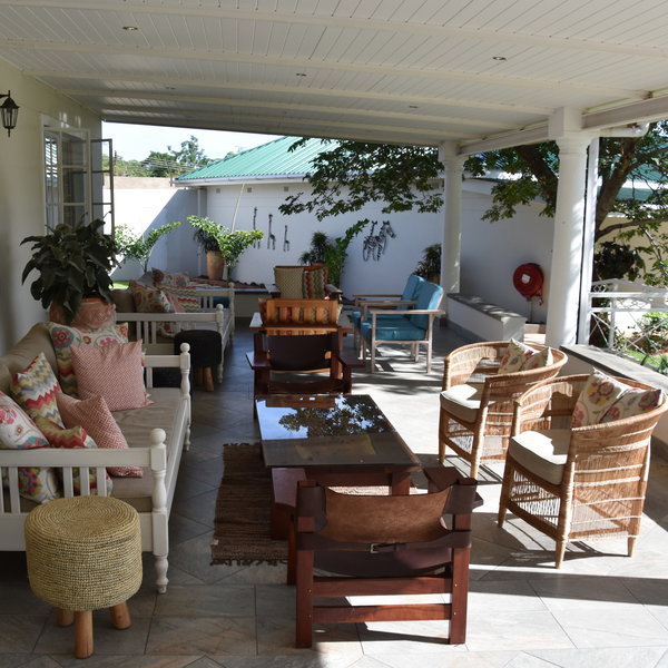 ...and outdoor seating areas in which to relax or plan your activities for the day.