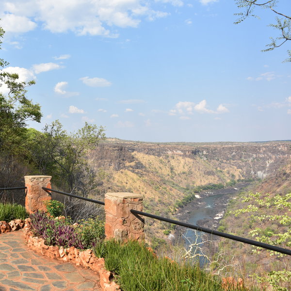 Little Gorges Tented Lodge is perched on the edge of the Batoka Gorge...