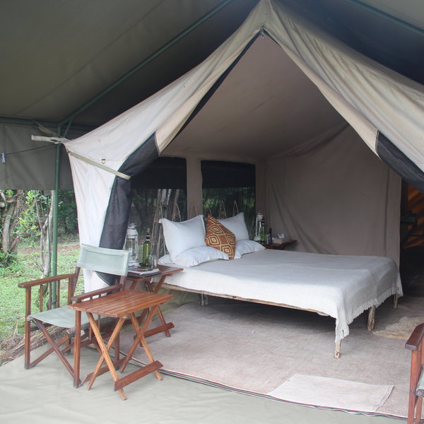 The camp has just five standard tents...