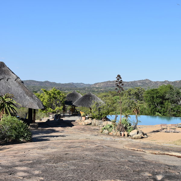 Camp Amalinda has been sensitively built around the rock landscape....