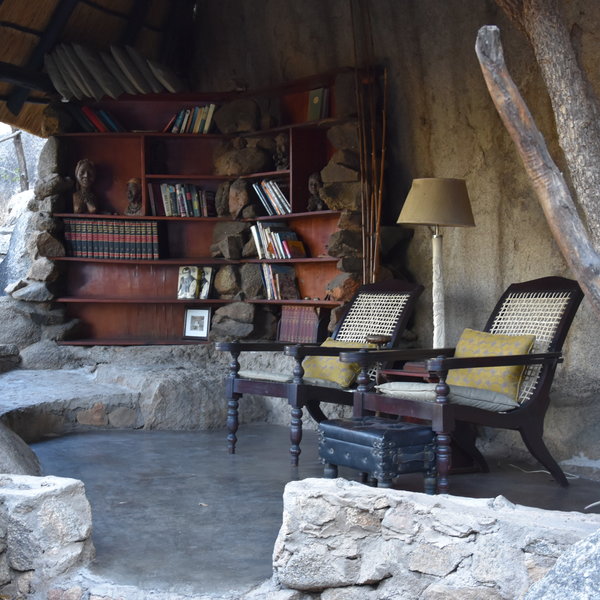 The unique layout creates many cosy places to relax with a book...