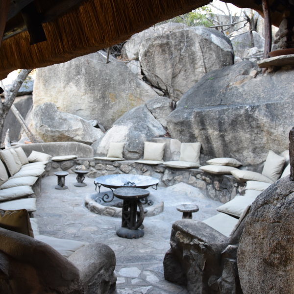 ...and after dinner the fire pit is an inviting place for a chat with a tea or coffee.