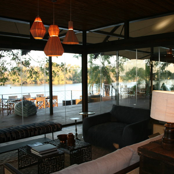 Thorntree River Lodge has various sitting options, either inside…