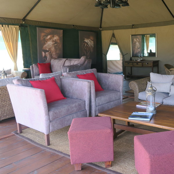The lounge is beautifully styled...