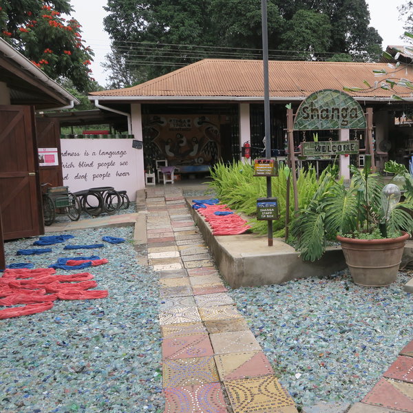 To one side of the lodge is the Shanga workshop…