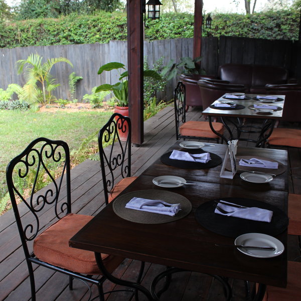... meals can also be taken on the wooden terrace.