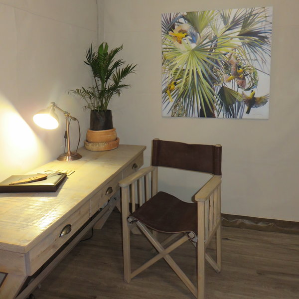 ...and space to sit and update the travel journal!