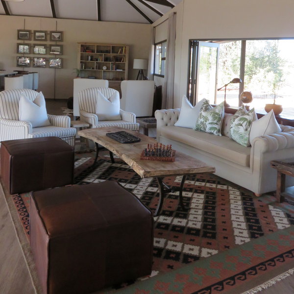 ...and there's plenty of space to sit and relax with a coffee.