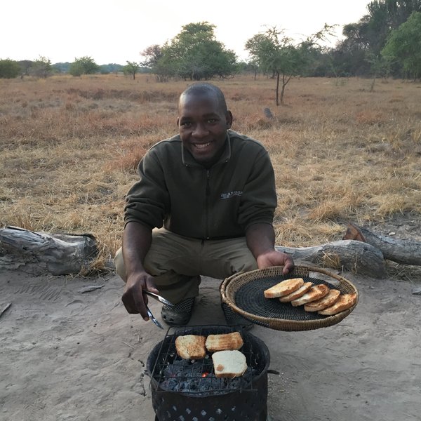 Meals are often served out in the open, with beautiful views around.