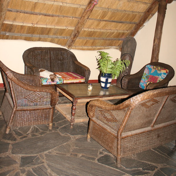 … with a few comfy chairs to sit together and chat.