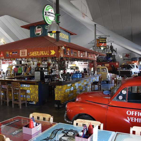 The lodge has a fun quirky feel due to it unusual decor...