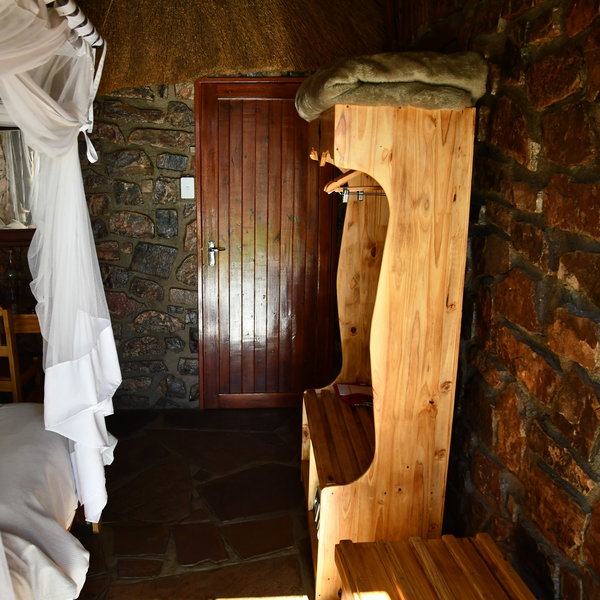 ...stone walls & small windows make the rooms feel dark, but keeps them cool in the summer.