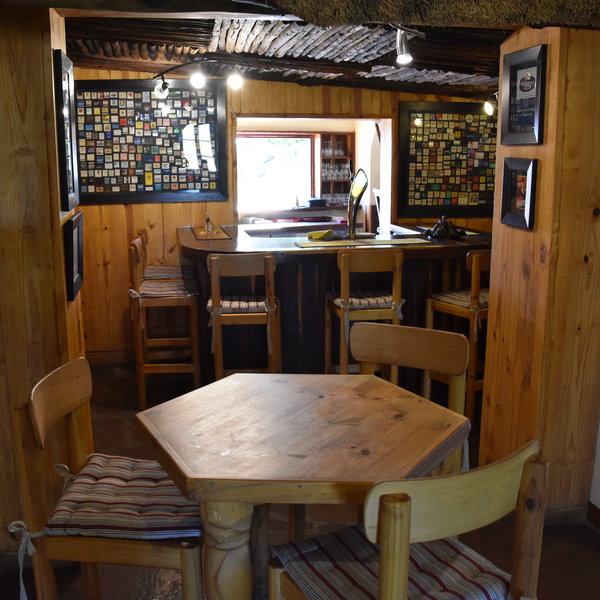 ...and a cosy bar with Namibian Farmhouse cum Germanic bar decor.
