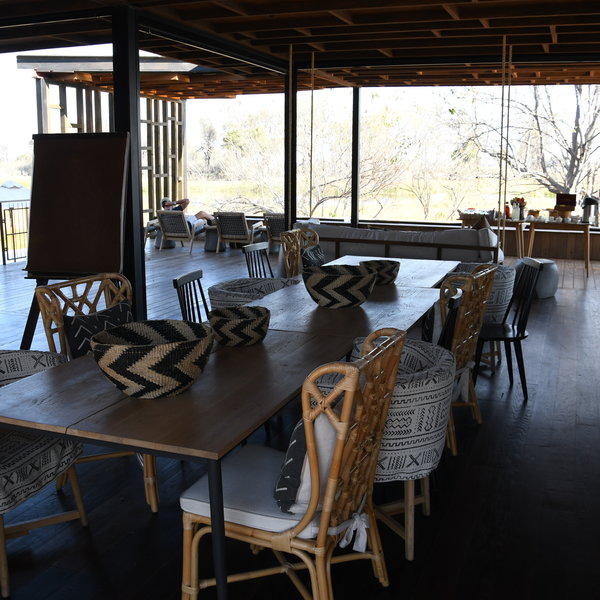 The open sided main area is of an open-plan design...