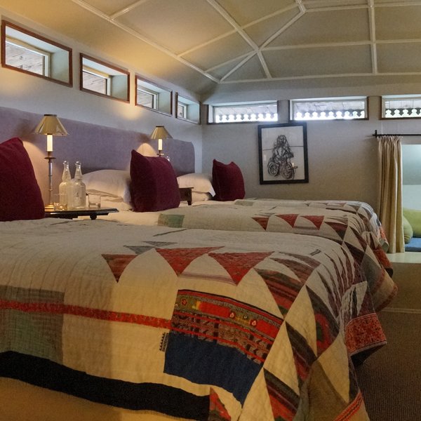 There is also a room in the attic which is suitable for children.