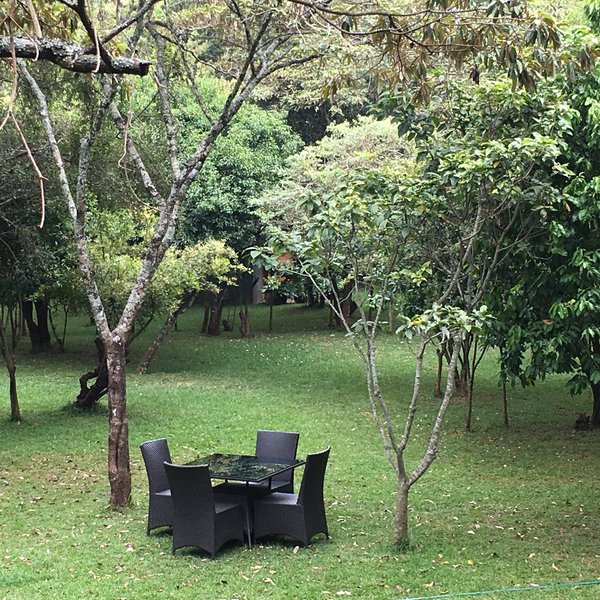 The gardens here are peaceful, with quiet places to relax.