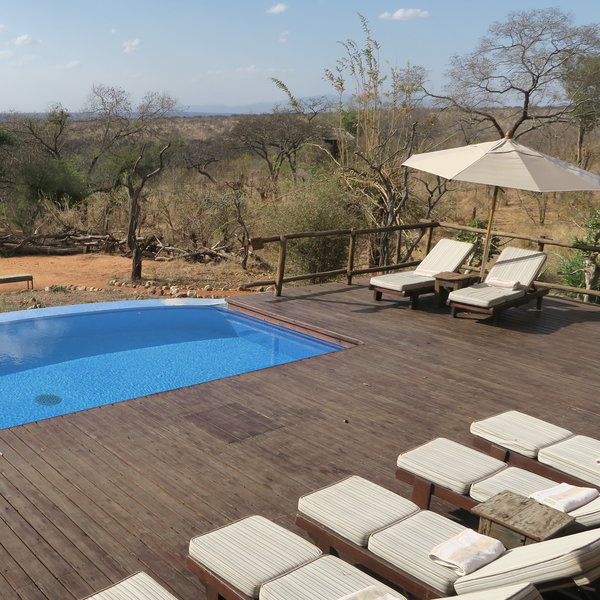 ... with plenty of shaded loungers.