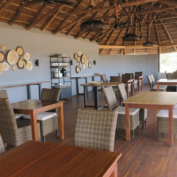 Delicious meals are served in the stylish dining area....