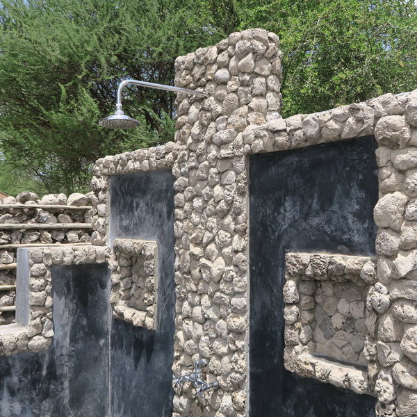 ...and a wonderful outdoor shower.
