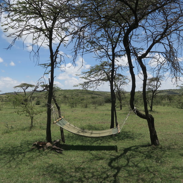 Outside each tent is a hammock strung between two trees, a perfect spot to relax in the afternoon.