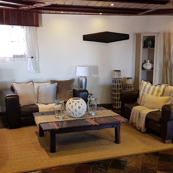 Inside the main area is large and traditionally decorated...