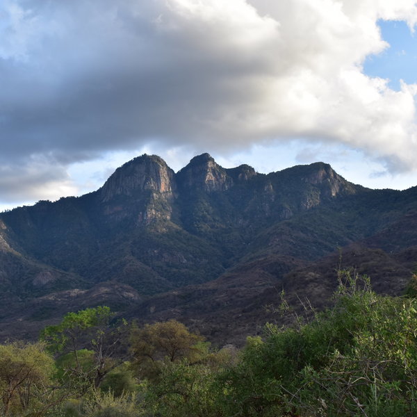 ... and taking in the dramatic scenery.