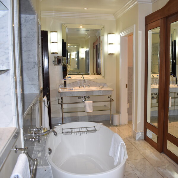 The bathrooms are appropriately spacious and well equipped…