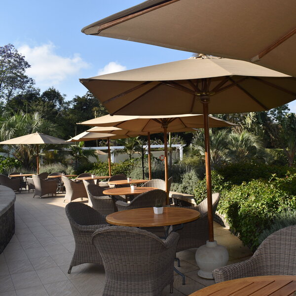 Alternatively you can eat on the terrace ...