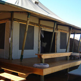 There are only four rooms at this small, exclusive camp.