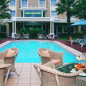 ...and an outdoor pool area.