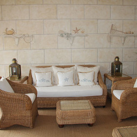 Outside you will find a seating area leading onto...