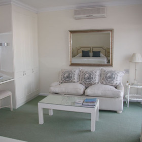 ...a small living area..