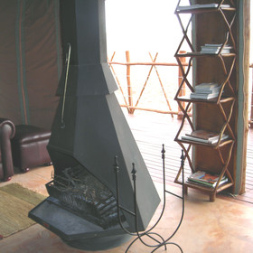 ...a fireplace.