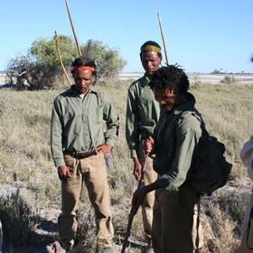 walk with the wisened and knowledgeable Bushmen trackers...